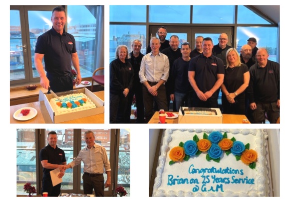 Brian Joins the 25 Year Club