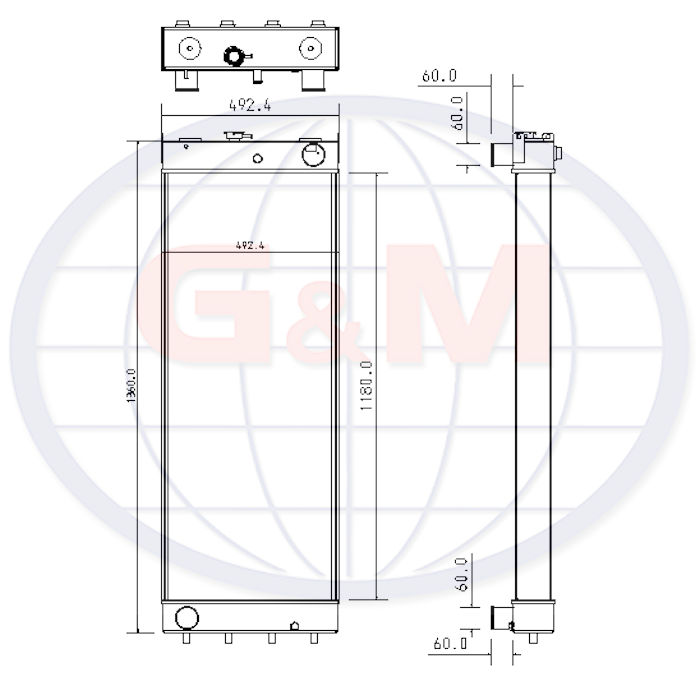 11863 KOMATSU   Radiator