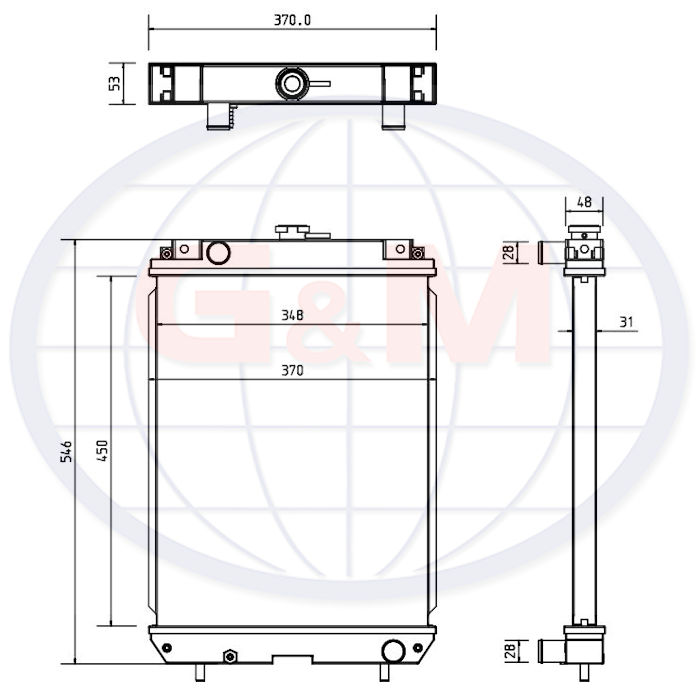 12032 KOMATSU   Radiator